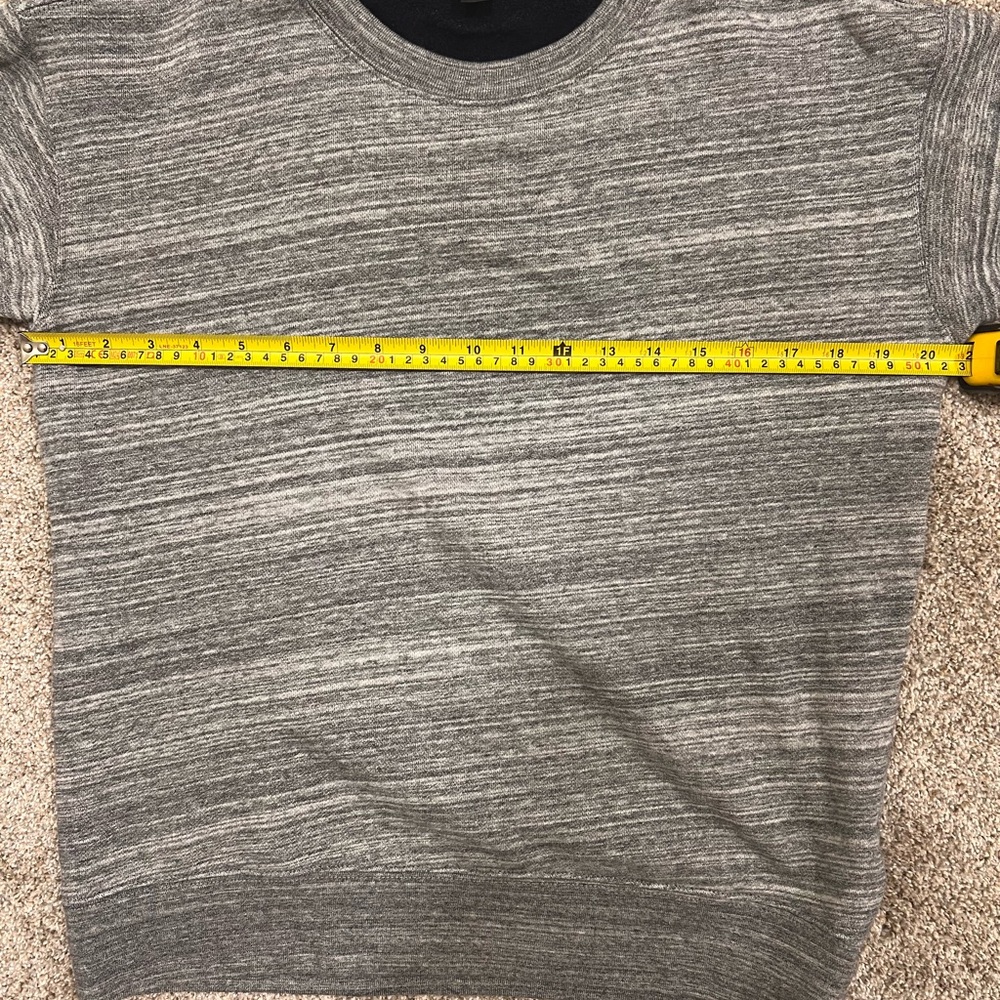 J. Crew Fleece-lined Sweatshirt Long-sleeve Crewneck in Gray, XS - Picture 9 of 10